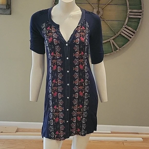 sachin and babi light blue dress Embroidered Fable Dress main image 0